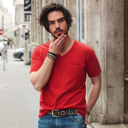 T-shirt scollo a v