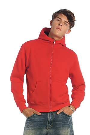 Felpa zip lunga